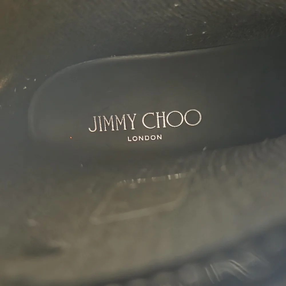 Jimmy Choo Black Rain Boots. Size 41.